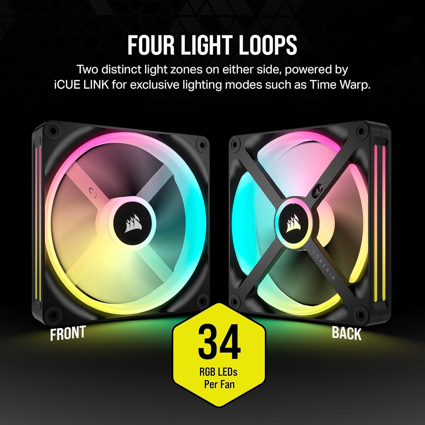 Corsair CO-9051004-WW iCUE LINK QX140 RGB Fans Starter Kit