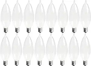 GE 76240 60-Watt Candelabra Bent Tip Light Bulbs, 16-Pack