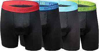 Spyder Mens Boxer Briefs 4-Pack Performance Underwear — main product image