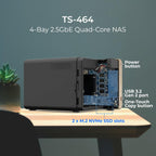 QNAP TS-464 24TB 4-Bay NAS RAID 5 Bundle