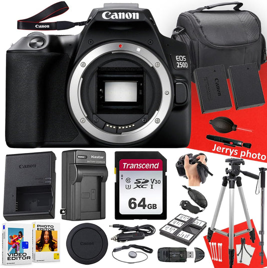 Canon 250D Rebel SL3 DSLR Camera Bundle Renewed