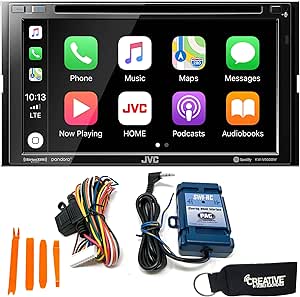 JVC KW-V950BW CarPlay Android Auto Radio SWI-RC Bundle — main product image