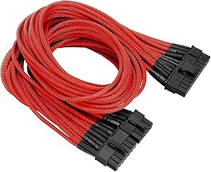 Thermaltake AC-009-CN3NAN-PR Red Sleeved ATX Cable