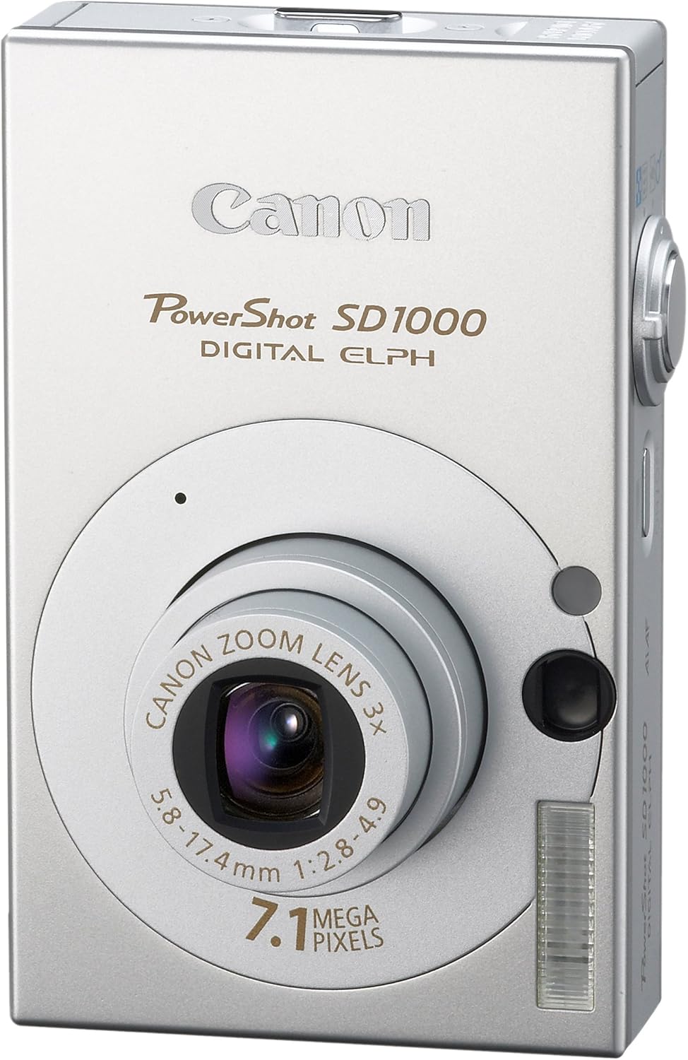 Canon 1862B001 PowerShot SD1000 7.1MP Digital Elph Silver