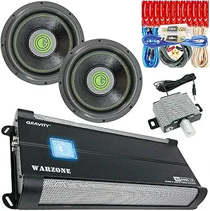Gravity WZ6000.1D 6000W Car Audio Amplifier & Subwoofer Kit