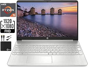 HP Flagship 15.6" Laptop Ryzen 5 5500U 16GB 512GB SSD