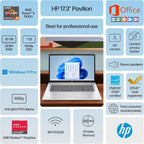 HP 2025 Flagship 17 Ryzen 5 Laptop - 1.5TB Storage