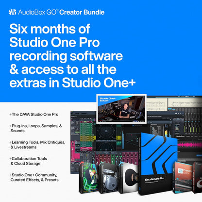 PreSonus 2777900102 AudioBox GO Creator Bundle - Studio Recording