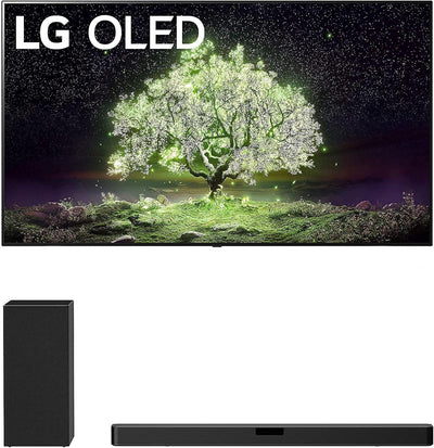 LG OLED65A1PUA 65-Inch 4K OLED TV Soundbar Bundle (Used)