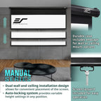 Elite Screens M80UWH 80-Inch Manual Projector Screen