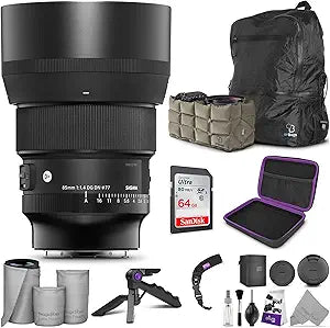 Sigma 85mm f/1.4 DG DN Art Sony E Mount Lens Bundle