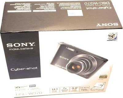 Sony DSC-W370 Cyber-Shot 14.1MP 7x Optical Zoom Camera - Black
