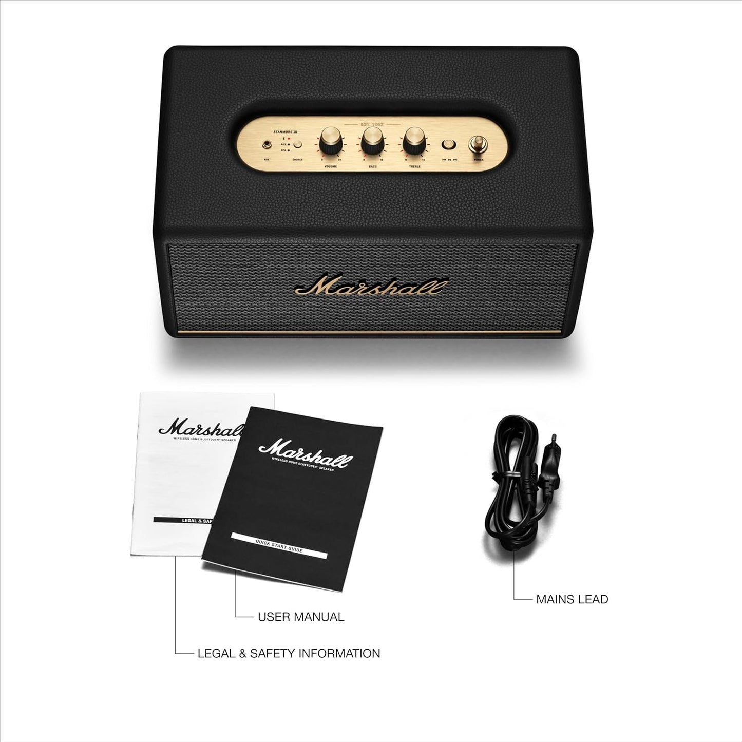 Marshall 1006014 Stanmore III Bluetooth Wireless Speaker Black