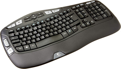 Logitech 920-004484 K350 Wireless Keyboard - Comfort Wave Design