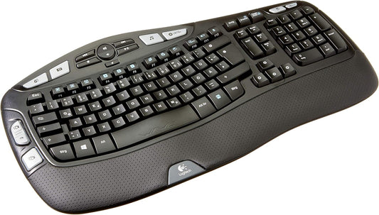 Logitech 920-004484 K350 Wireless Keyboard - Comfort Wave Design