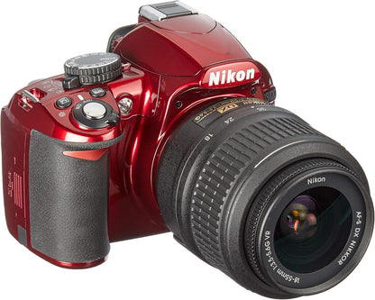 Nikon FBA_25486 D3100 18-55mm VR Red Digital SLR