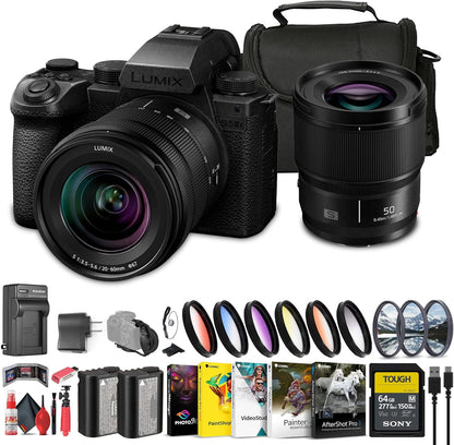 Panasonic DCS5M2XW/W Lumix S5 IIX 20-60mm 50mm Lens Kit