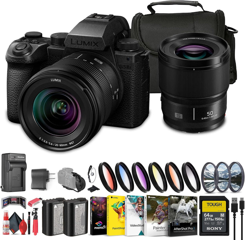 Panasonic DCS5M2XW/W Lumix S5 IIX 20-60mm 50mm Lens Kit — main product image