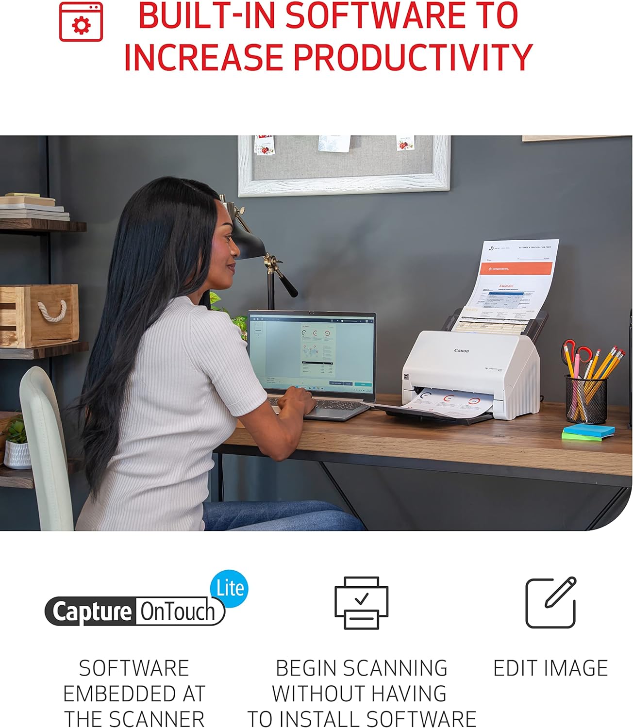 Canon imageFORMULA R30 Office Document Scanner