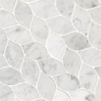 MSI AMZ-MD-00542-SAM Carrara White Marble Mosaic Tile