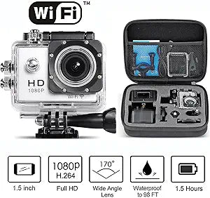 Neewer 10084458 1080P WiFi Sports Camera Accessory Kit