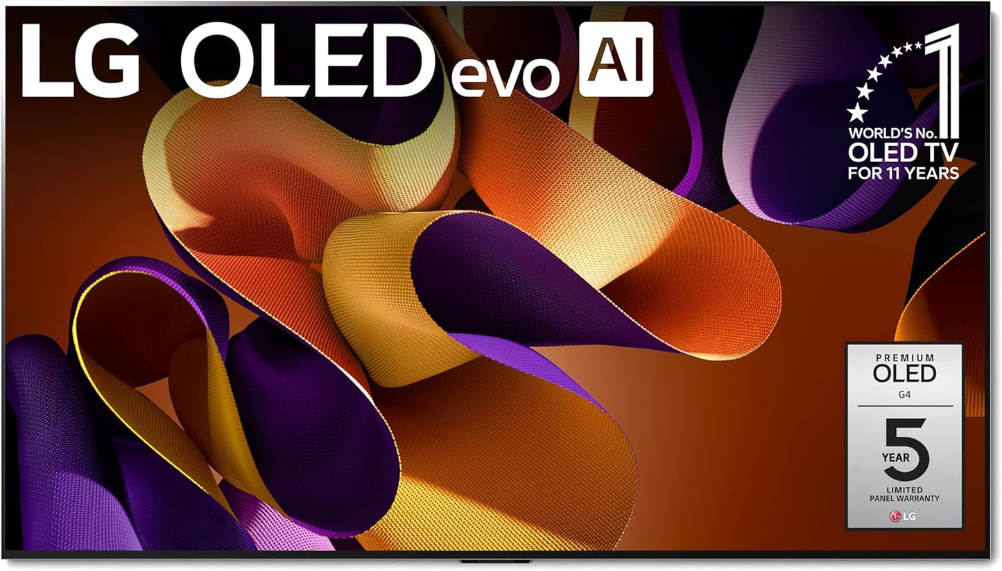 LG OLED83G4WUA 83-Inch OLED evo 4K Smart TV 2024