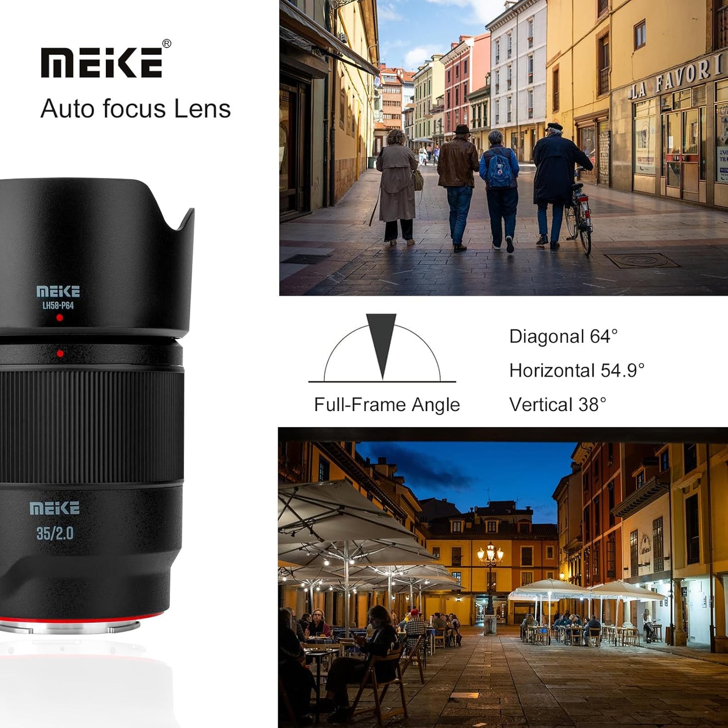 Meike 35mm F2.0 E Auto Focus Full Frame Lens