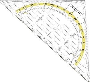 Westcott E-10139 00 Set Square - 14 cm Transparent