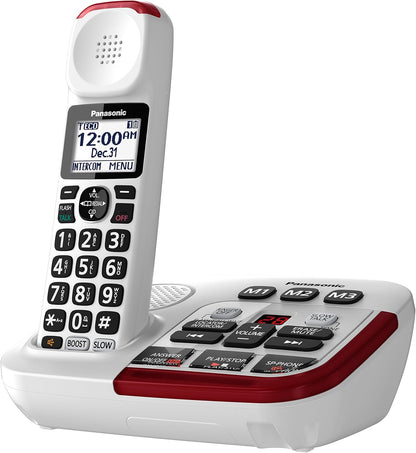 Panasonic KX-TGM420W Amplified Cordless Phone Answering Machine