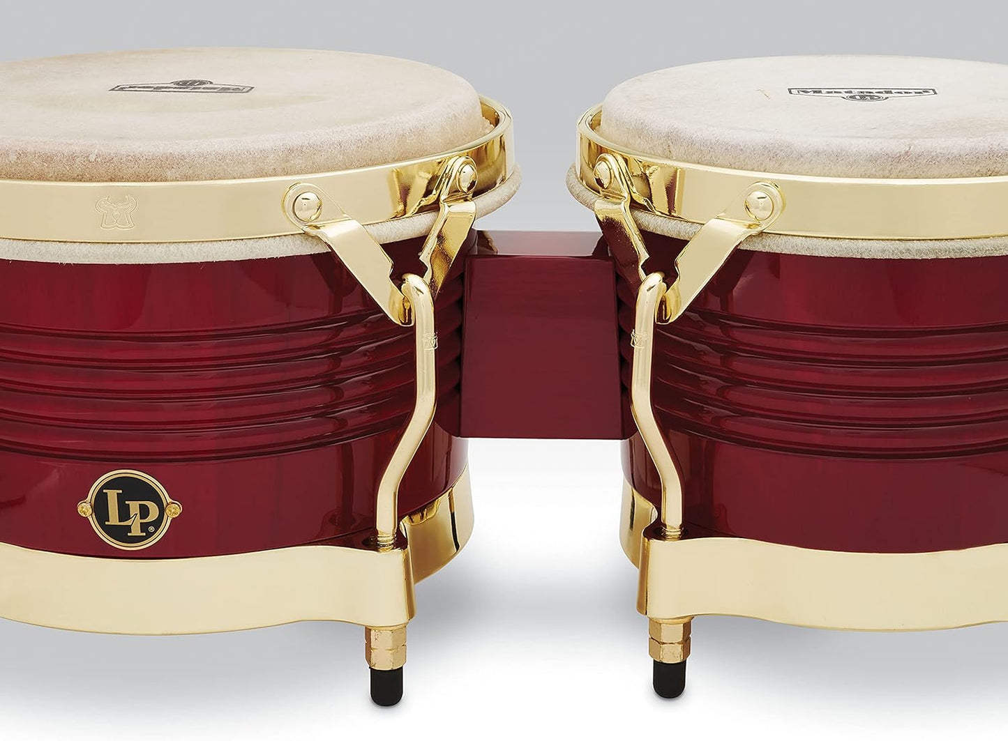 Latin Percussion M201-RW Matador Wood Bongos, Blaze Red