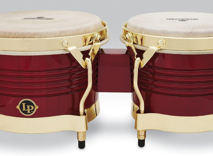 Latin Percussion M201-RW Matador Wood Bongos, Blaze Red
