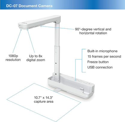 Epson DC-07 Portable Document Camera - 1080p USB Connectivity