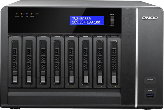 QNAP TVS-EC1080-i3-8G 10-Bay NAS 10Gbe i3
