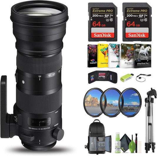 Sigma 150-600mm Nikon Lens with 1.4x Teleconverter Kit