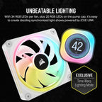 Corsair CW-9061010-WW iCUE LINK H150i LCD Liquid CPU Cooler White