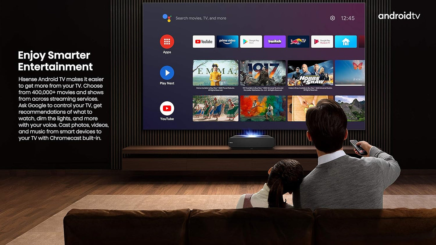 Hisense 120L5F 4K Laser Cinema Projector with ALR Screen