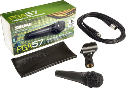 Shure PGA57-XLR Dynamic Instrument Microphone XLR Cable