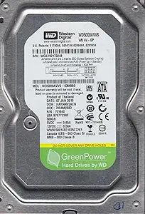 Western Digital WD5000AVVS 500GB SATA 3.5 Hard Drive — main product image