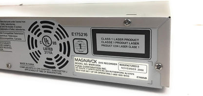 Magnavox MWR10D6 DVD Recorder - VCR Replacement