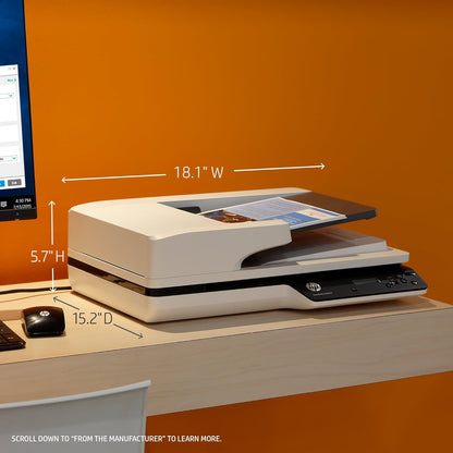 HP ScanJet Pro 3500 f1 Flatbed OCR Scanner Renewed