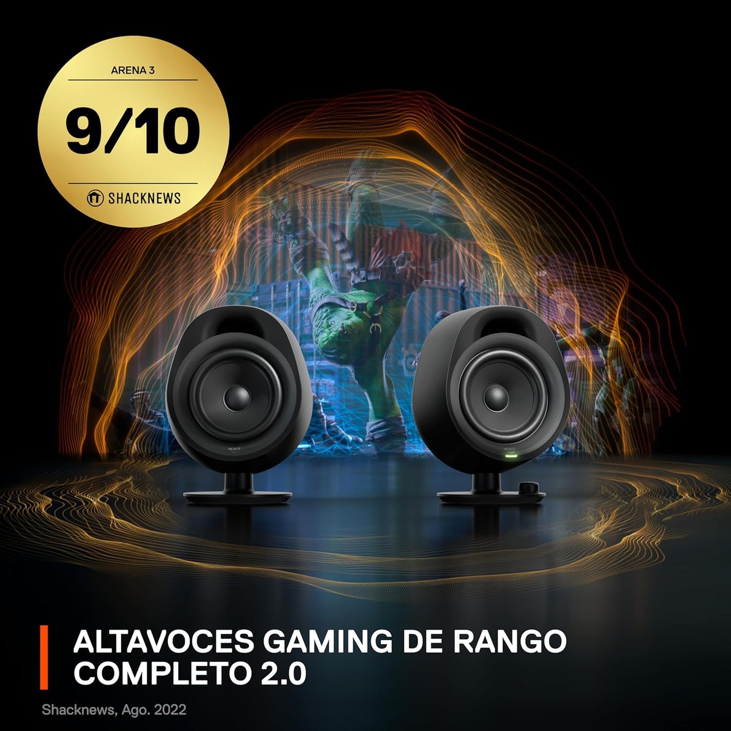 SteelSeries 61534 Arena 3 2.0 Gaming Speakers Bluetooth