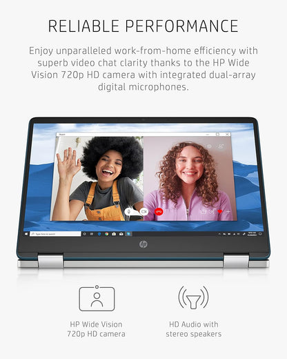 HP 14a-ca0060nr Chromebook 360 2-in-1 Touch Laptop