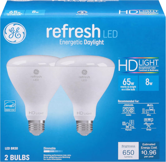 GE 93129888 Refresh BR30 LED Floodlight 2-Pack