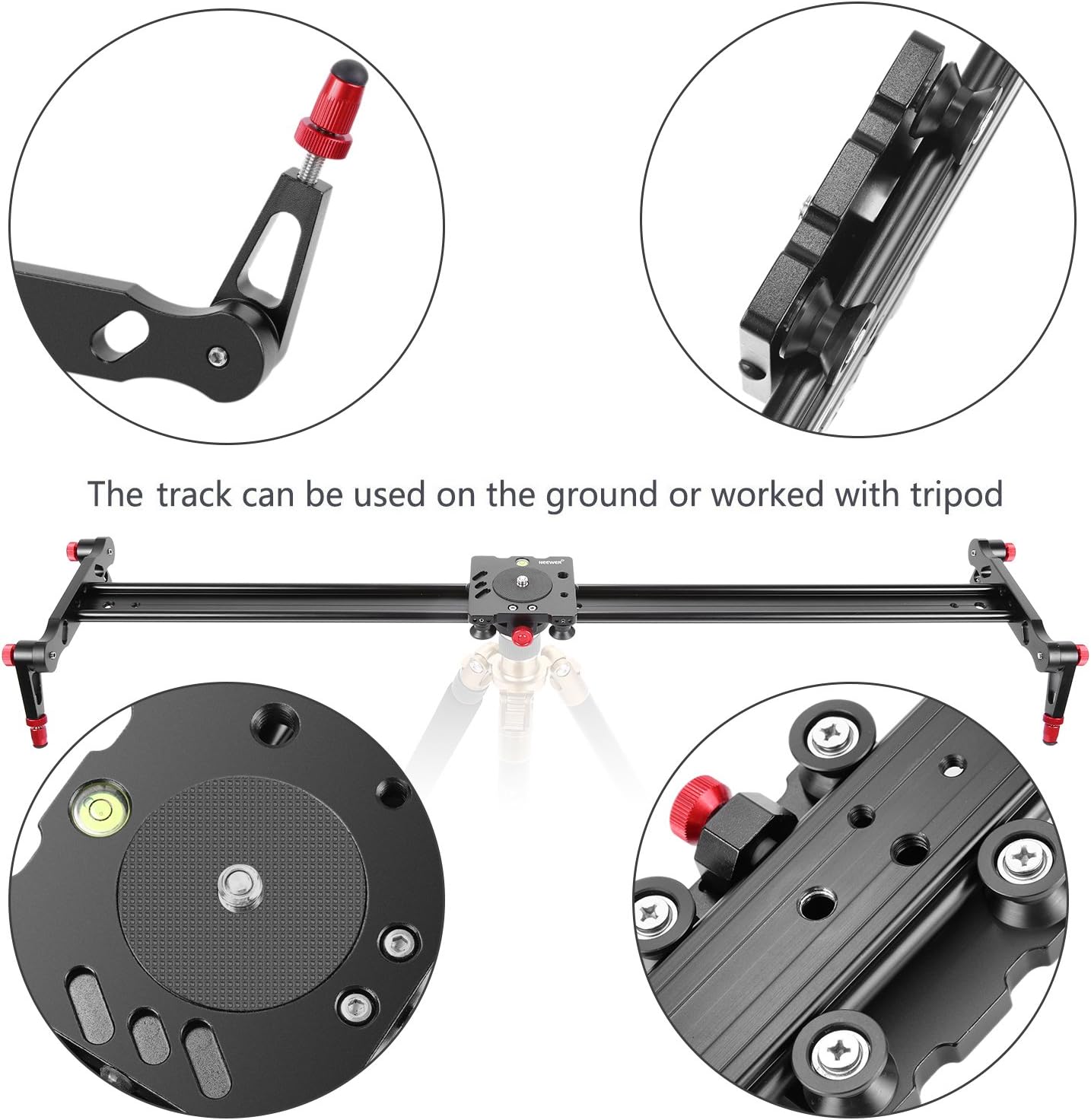 Neewer 10089696 80cm Camera Track Slider Stabilizer