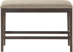 Lexicon 194840177548 Baronscourt Counter Height Bench Brown