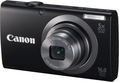 Canon A2300 PowerShot 16MP Camera - Black (Renewed)