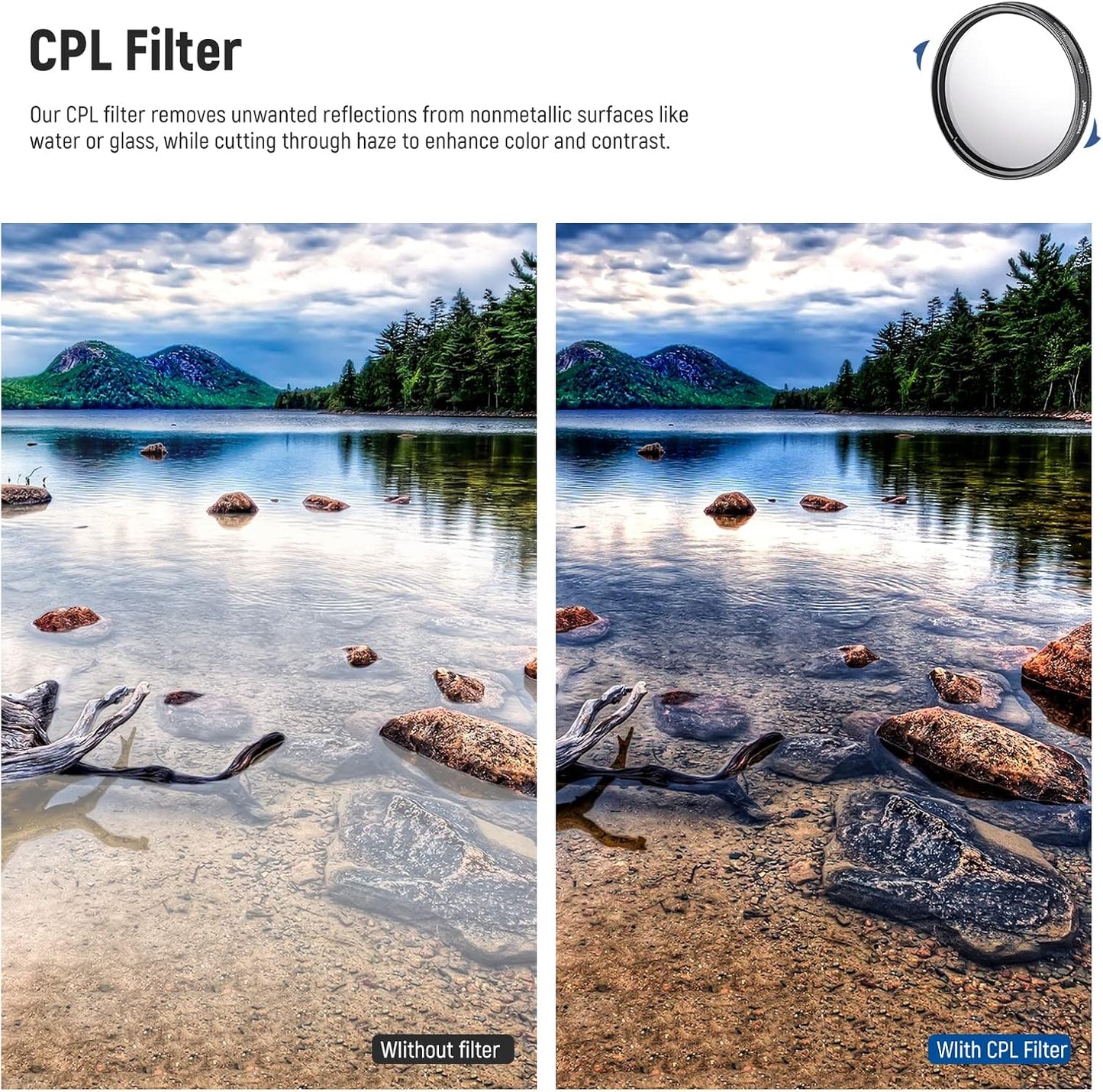 Neewer 10087419 72mm Filter and Lens Accessories Kit