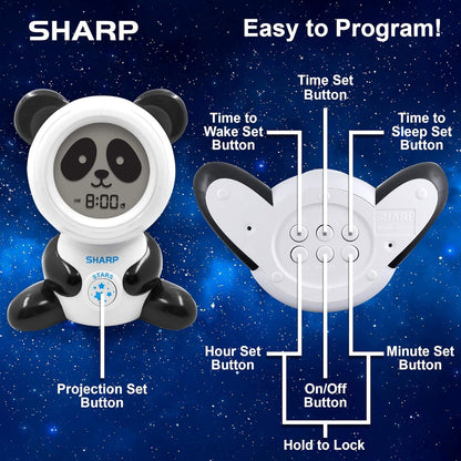 Sharp SPC084P Ready to Wake Bear Sleep Trainer Clock