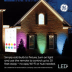 GE 10043168521694 LED+ Color Changing PAR38 Floodlight 3-Pack