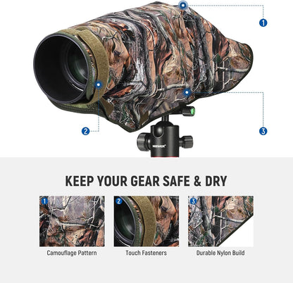 Neewer 10103334 XL Camouflage Waterproof Camera Rain Cover
